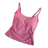 Camisola estampada com laço para mulheres com bojo, cintura franzida, top curto justo para um visual emagrecedor, adequado para garotas estilosas, verão