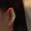 Pendientes de Celebridades de Internet Europeos y Americanos, Diseño de Nicho, Elegantes de Gama Alta, Clip Sencillo para Cartílago Auricular, Pendientes para Mujer sin Perforar