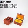 Caja para Pulsera de Jade Caja con Asa de Colgante Hueco Caja de Regalo para Joyería de Jade Coleccionable Madera Maciza Imitación Caja de Empaque para Regalo
