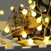Cadena de Luces LED Estilo Camping para Exteriores Caja de Baterías Cadena de Luces de Bola de Burbujas Decorativas Tianmu Bola Helada Estrella
