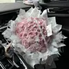 Flor Eterna Alto Sentido Ramo de Rosas Rojo de Red Alto Valor de Color para Enviar a Novia Flor de Jabón Simulación Regalo de Cumpleaños