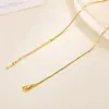 Cadena de Acero de Titanio con Cadena de Cruz Chapada en Oro Real, Cadena de Labios que No se Desvanece, Cadena en Forma de O, 100 Piezas por Paquete, Acero