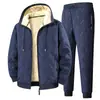 Traje transfronterizo de otoño e invierno, abrigo de algodón con forro polar extragrande, prenda exterior gruesa para hombre, talla europea, chaqueta de algodón cálida