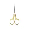 Tesoura Doméstica de Aço Inoxidável com Corte Retrô Flor de Ameixa Ponta de Linha Artesanal Alfaiate Ponto Cruz Folhas de Chá Estudante Escritório Tesouras Pequenas