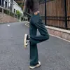 Jeans Wide-Leg Slim Transfronteiriço Outono 2026 para Mulheres, Calças Retas Slim de Cintura Alta para Chão Nova Primavera