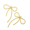 Acessórios de joias com arco de vento atmosférico simples, brincos de liga pintados, acessórios de cabelo, material DIY feito à mão W175