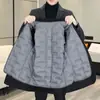 Terno Masculino de Lã Espesso Quente Dupla Face Masculino Curto de Lã Outwear Outono e Inverno Outwear de Lã com Forro de Penas
