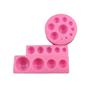 Molde Semiesférico para Pastel de Silicona de Grado Alimenticio Molde para Hornear Fondant Chocolate Herramienta de Decoración de Borde de Perla para Pastel