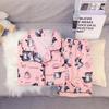 Pijama Nuevo para Mujer Verano Algodón Nube Doble Corto Niñas Lindo Solapa Pequeña Manga Corta Shorts Conjunto Ropa para Casa Venta al por Mayor