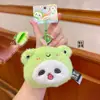 Porta-moedas Autêntico Azul-Índigo Floresta Encantada Panda Moeda Panda Fofo Animal do Zoológico Acessório Bolsa para Fones de Ouvido Chaveiro Presente