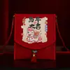 Envelopes Vermelhos de Ano Novo com Design de Brocado para o Ano do Cavalo, Novos Envelopes Vermelhos da Sorte em Estilo Chinês, Fabricante de Envelopes Vermelhos de Ano Novo Atacado