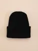 Gorro de punto waffle circular liso retro para hombre y mujer, gorro de invierno, gorro liso de acrílico cálido engrosado