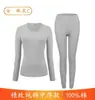 Auténtico Conjunto de Ropa de Otoño Yiershuang para Mujer, Exquisito Algodón, Cuello Redondo, Algodón Puro Completo, Cuello Medio Alto, Grosor Medio, Traje de Algodón Puro, Top y Pantalones