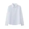 Camisa de Hombre Sin Costuras Antiplanchado de Manga Larga para Negocios Formal de Alta Gama con Tapeta Oscura Casual Microelástica
