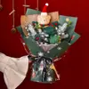 [Personalización de Pedido Pequeño] Ramo de Muñeco de Navidad Flor Tejida Oso de Navidad Regalo para Novia Nochebuena Ramo