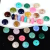 Cuentas de ábaco acrílicas imitación jadeíta de dos tonos degradado de 14*6 mm, cuentas sueltas con forma de OVNI para accesorios de joyería hechos a mano DIY