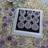 Contas Espaçadoras de Caixa de Lavanda Natural Acessórios de Pulseira DIY Feitos à Mão Joias