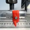 Respaldo Plástico Lupa Carpintería Sierras Accesorios Placa de Soporte Línea Roja Espejo Transparente Bloque de Límite Placa de Posicionamiento Puntero