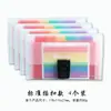 Carpeta de Acordeón de Colores Arcoíris A6 Mini Organizador de Documentos con 13 Compartimentos, Carpeta Portátil Personalizable para Documentos de Oficina