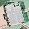Caderno A5 de folhas soltas, fofo e estiloso, estilo ins, fecho magnético, couro PU macio, caderno de folhas soltas de desenho animado, atacado