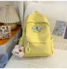 Mochila de dibujos animados muy atractiva y linda para estudiantes de secundaria femeninas, de nicho, simple, ligera, casual, ideal para viajar, mochila de doble hombro de gran capacidad