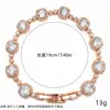 Pulsera de Circonita Cúbica Pequeña Brillante Ultra-Brillante, Tacto de Lujo Ligero de Gama Alta, Estilo Coreano Versátil de Moda, Accesorio de Mano para Mujer