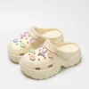 Zapatos Transpirables con Agujeros para Mujer Ropa Exterior 2024 Verano Eva Dung Sense Plataforma Sandalias de Playa Antiolor con Aumento de Altura Chanclas con Agujeros