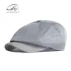 Moda Estilo Coreano Novo Chapéu Octogonal de Renda Vazada para Homens, Boina Respirável com Bico de Pato Retrô Britânico de Verão para Mulheres, Chapéu de Renda