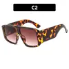 Gafas de Sol Cuadradas de Marco Grande Retro Europeas y Americanas Nuevo Estilo 2025 Gafas de Sol Ins Versátiles de Moda Hip-Hop para Mujer