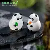 Paisagem em miniatura, figura de panda criativa que brilha no escuro, decoração DIY, pacote surpresa, ornamento para pendurar, pequena peça de exibição para mesa ou carro
