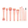 Nuevo Producto Nongying 8 Brochas de Maquillaje Pelo Animal Pincel para Sombras de Ojos Set de Brochas de Maquillaje para Principiantes Cubo de Almacenamiento de Belleza