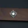 Accesorios de Joyería Vintage DIY Aro de Plata Antigua Mariposa Loto Colgante de Múltiples Agujeros Pasador de Pelo Collar Materiales Hechos a Mano