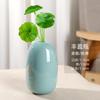 Venta directa de fábrica Fengying botella cerámica flor pequeña creativa simple sala de estar decoraciones retro moderno celadón jarrón pequeño
