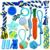 Juego de juguetes para perros transfronterizo, duradero y resistente a la mordida, diseñado para aliviar el aburrimiento, hace sonidos, artículos de felpa para mascotas, juguete para morder, pelota de cuerda para limpieza dental