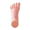 Prática de manicure molde de pé único PVC molde de pé de exibição de plástico molde de borracha macia