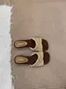 Sandalias de Estilo Francés para Mujer, Estilo Vacaciones en la Playa, Nuevas Sandalias de Cuña Verano 2026, Sandalias de Una Tira, Zapatos de Playa para Mujer