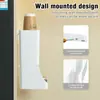 Estante de Almacenamiento de Tazas de Café de Doble Capa Montado en la Pared Transfronterizo, Portavasos de Papel Multifuncional, Organizador de Escritorio para Barra de Café