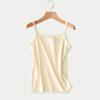 Camisola blanca de fondo para mujer, verano, uso interior y exterior, moda modal combinable, top sexy sin mangas, verano delgado