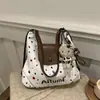 Comercio Exterior Transfronterizo Bolsos de Mujer Primavera y Verano Retro Gran Capacidad Hombro Viaje Lunares Moda Versátil Bolsa Tote Venta al por Mayor