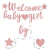 Banner de Bienvenida para Baby Shower Transfronterizo Niño Niña Fiesta Banner de Revelación de Género Banner de Letras