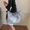 Bolso Tote con Estampado de Leopardo y Letras para Mujer 2026 Nuevo de Gran Capacidad Bolso de Hombro Bolso Casual para Viajes Cotidianos Bolso Versátil