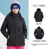 Jaqueta Down WENHOUU Leve Softshell com Forro Três em Um Conjunto de Duas Peças Roupas para Viagem Montanhismo Outerwear