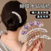 Grampo de Cabelo Flor com Franja Antigo de Alta Qualidade Novo Disco de Madeira Chinês para Cabelo Grampo de Cabelo Estilo Nacional Grampo de Cabelo Hanfu Adorno de Cabeça