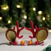 Diademas y Pasadores Decorativos Navideños Transfronterizos Temática de Muñeco de Nieve Navideño con Astas Diademas con Astas Disfraces Festivos Infantiles Diademas con Astas