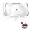 Nuevo paraguas para coche parasol aislamiento térmico refrigeración parabrisas delantero fabricantes punto telescópico aislamiento térmico parasol para coche