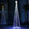 Luz de árbol de Navidad más vendida transfronteriza, luz de árbol en forma de cono LED, cambio de color RGB, control remoto, control por aplicación, luz ambiental multifuncional DIY