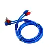 Cable de Señal RCA Doble en Ángulo Recto Recto Macho-Macho Cable de Audio Amplificador Bocina Subwoofer Cable de Conexión para Coche 5m
