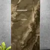 Azulejos de Piso de Pedra de Luxo Estilo Francês Preto Minimalista com Padrão de Mármore 60*120 Azulejos Cerâmicos para Hotéis e Supermercados, Azulejos Brilhantes Cor de Café