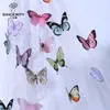 Libro Rojo Pequeño Mariposa 3D Pared de Fotos Tablero de Fieltro Autoadhesivo Decoración de Pared para Casa Tablón de Anuncios DIY Pared Temática