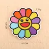 Pegatinas Bordadas por Computadora para Manual de Zhang Zi Accesorios para Ropa Pegatinas de Parche Adhesivo Insignia de Girasol Arcoíris Pegatinas de Tela Bordada